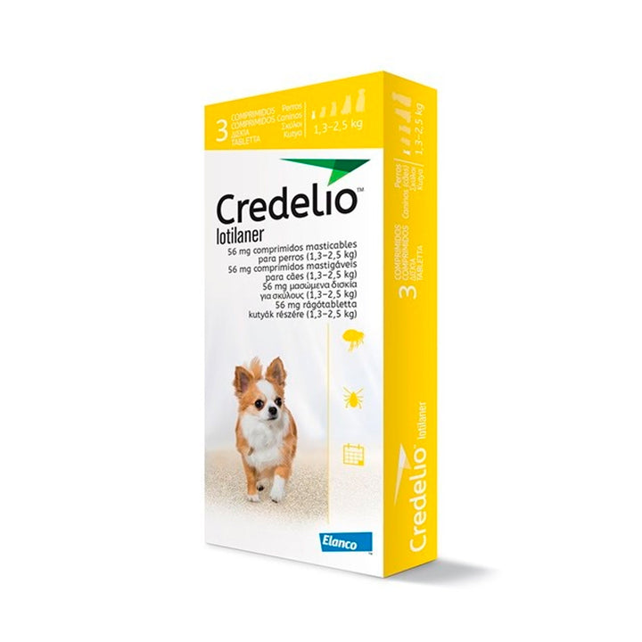 Antiparasitario Perro Credelio  De 1.3 A 2.5kg|Medicamentos perros y gatos|Marcapet