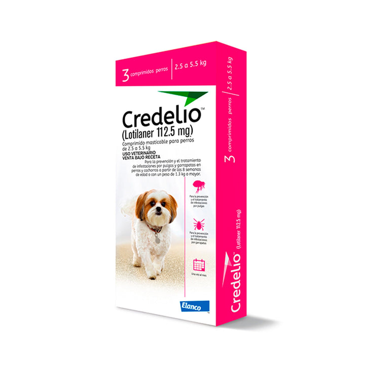 Antiparasitario Perro Credelio  De 2.5 A 5.5 Kg|Medicamentos perros y gatos|Marcapet