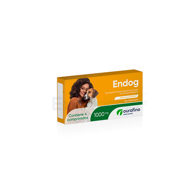 Antiparasitario Endog Caja X 4 Tabletas De 1000 Mg|Medicamentos perros y gatos|Marcapet