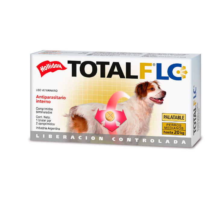 Antiparasitario Perro Mediano Total Flc  2 Comprimidos|Medicamentos perros y gatos|Marcapet