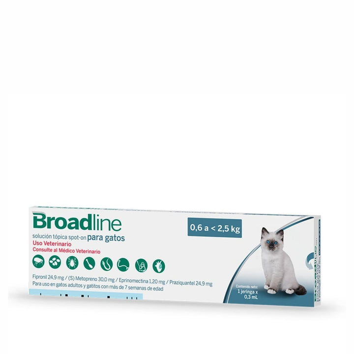 Antiparasitario Gato Pequeño Broadline Solucion Topica   0,3 Ml|Medicamentos perros y gatos|Marcapet