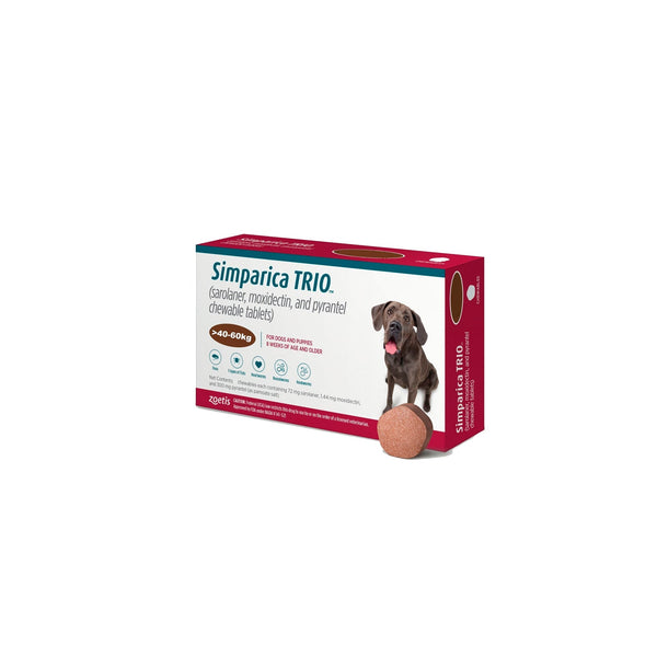 Antiparasitario Simparica Trio Para Perros De 40 A 60 Kg|Medicamentos perros y gatos|Marcapet