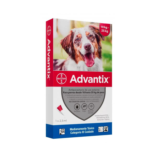 Antiparasitario  Perro  Advantix 10 kg - 25 kg |Medicamentos perros y gatos|Marcapet