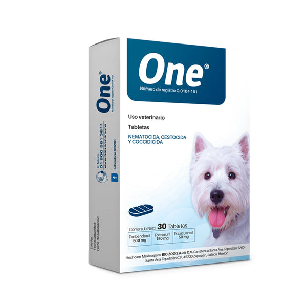 Antiparasitario ONE  x Tableta 1 Und  |Medicamentos perros y gatos|Marcapet
