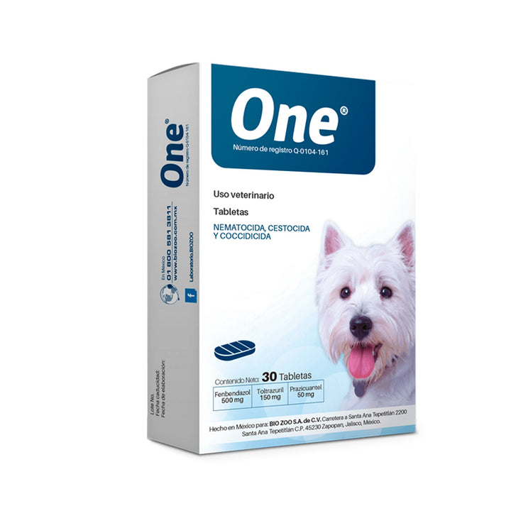Antiparasitario ONE  x Tableta 1 Und  |Medicamentos perros y gatos|Marcapet