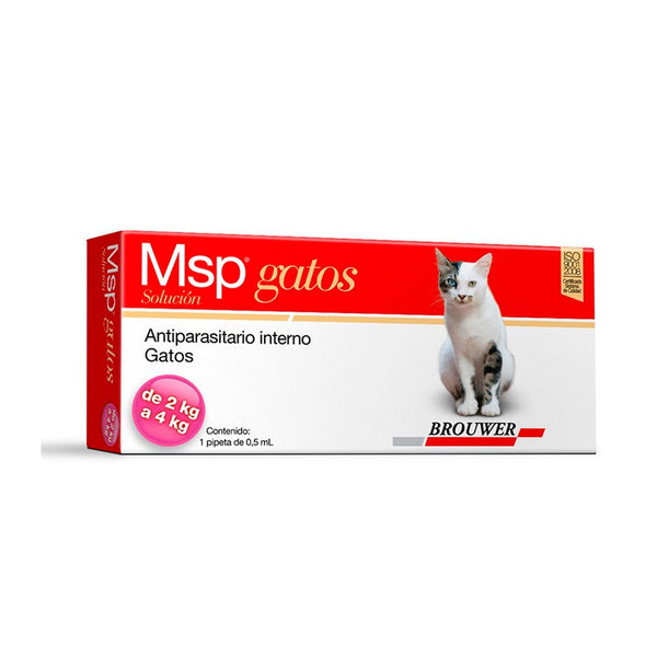 Antiparasitario Msp Para Gatos 2-4 Kg |Medicamentos perros y gatos|Marcapet
