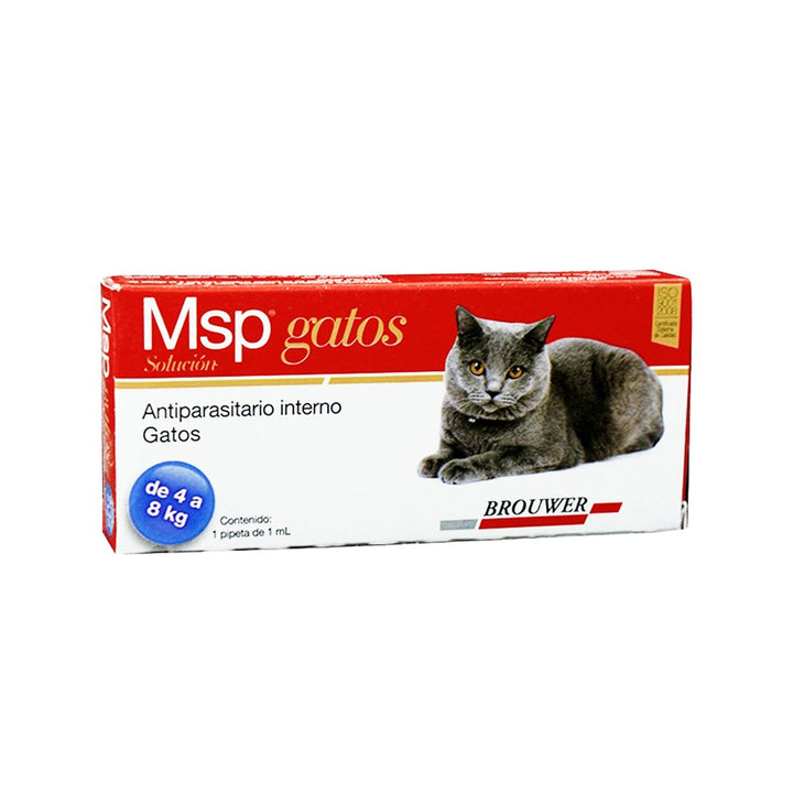 Antiparasitario Msp Para Gatos 4-8 Kg |Medicamentos perros y gatos|Marcapet