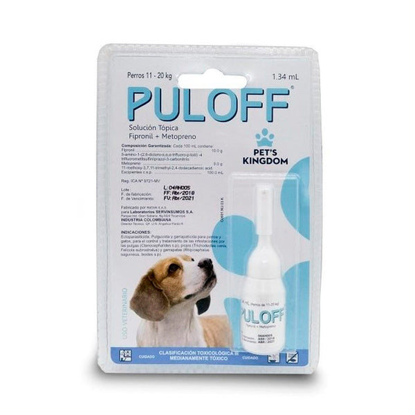 Antiparasitario Puloff Para Perro 11-20Kg|Medicamentos perros y gatos|Marcapet