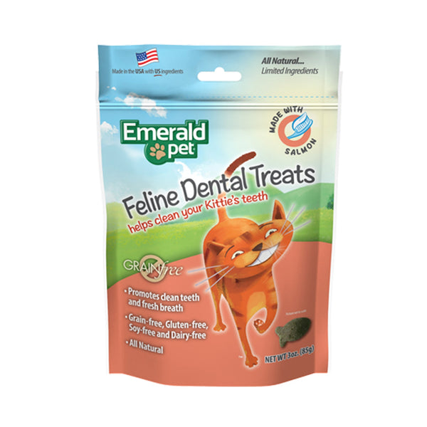 Dental salmon esmerald pet cat snack 85gr | Snacks | Marcapet pet