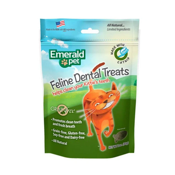 Dental catnip esmerald pet cat snack 85gr | Snacks | Marcapet pet