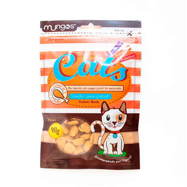 Cats pollo mungos 40gr | Snacks | Marcapet pet