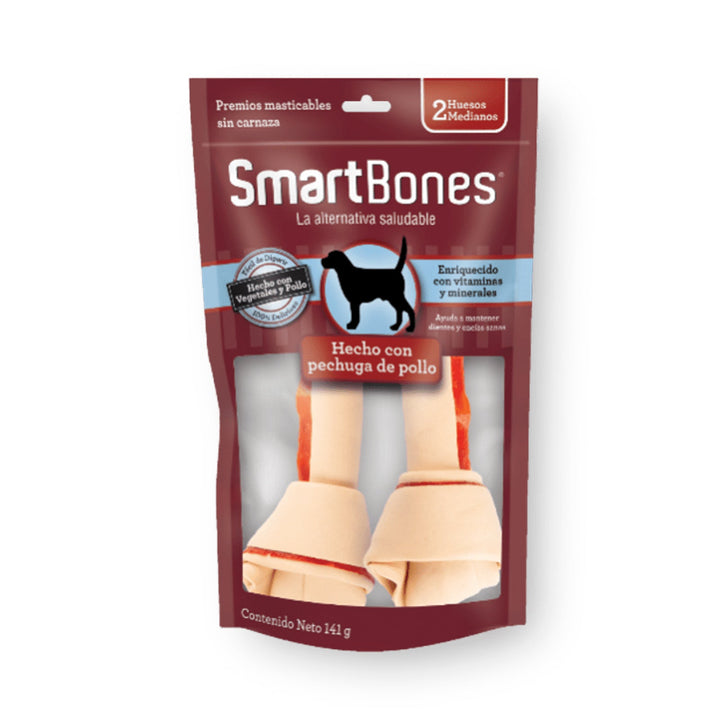 Snack para perro smartbones pollo mediano 141gr | Snacks | Marcapet pet