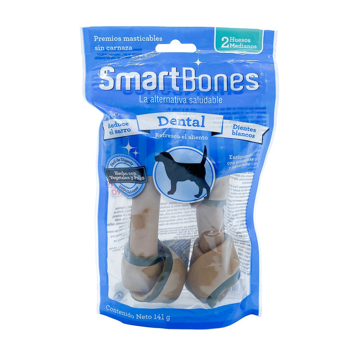 Snack Para Perro Smartbones Dental 2 Huesos Medianos 141gr | Snacks | Marcapet pet