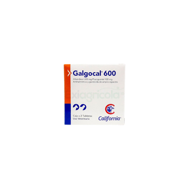 Antiparasitario Mixto Galgocal X 2 Tabletas 600 Mg|Medicamentos perros y gatos|Marcapet